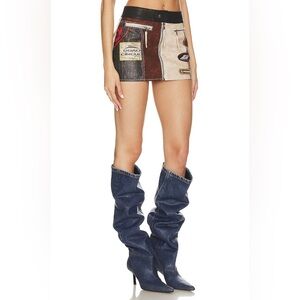 REVOLVE Jaded London Daytona Faux Leather Mini Skirt